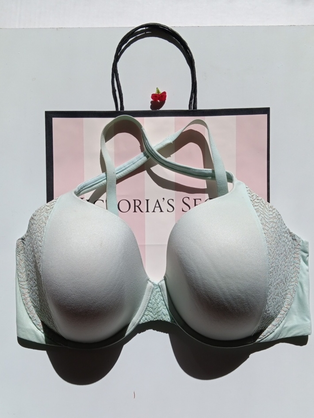 Victoria's Secret Mint  Padded Body By Victoria Lined Perfect Coverage Size38DD